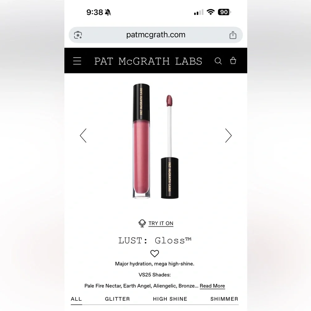 Pat McGrath Vibrant Pink Lip Gloss in Shade Secret Lover